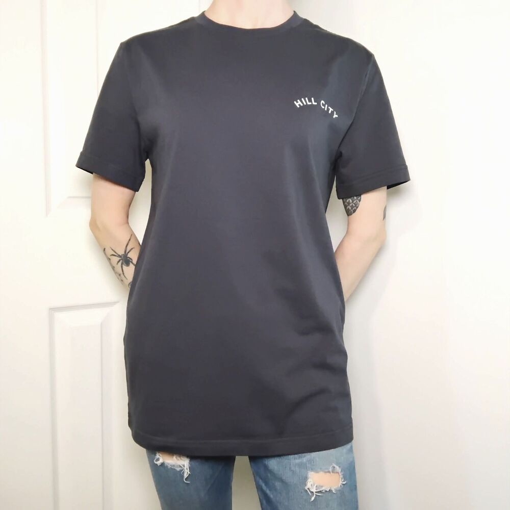 Hill City Short Sleeve Tee Size Small Gray Blue